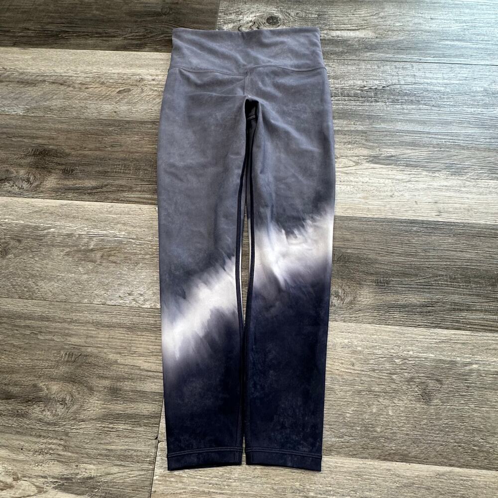 Athleta Gray Womens XS Elation 7/8 Tights Tie Dye Compression Skinny Leggings